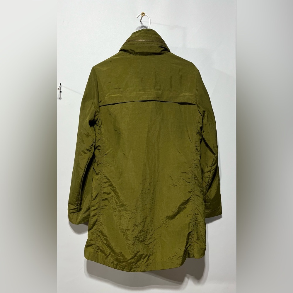 ANORAK Jacket With‎ Hidden Hood In Moss Green Women’s Size XS - Picture 7 of 7